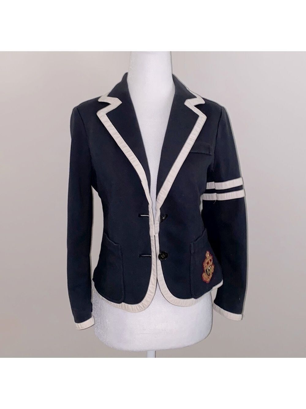 Vintage PINK Victoria’s Secret navy blue blazer jacket